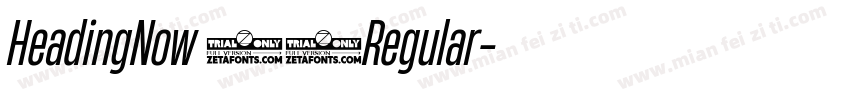 HeadingNow 34Regular字体转换